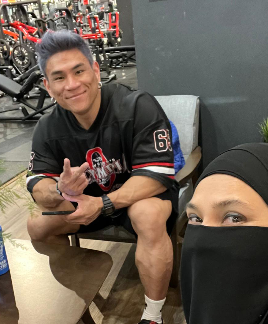 Terrence bodybuilder and Coach Nora